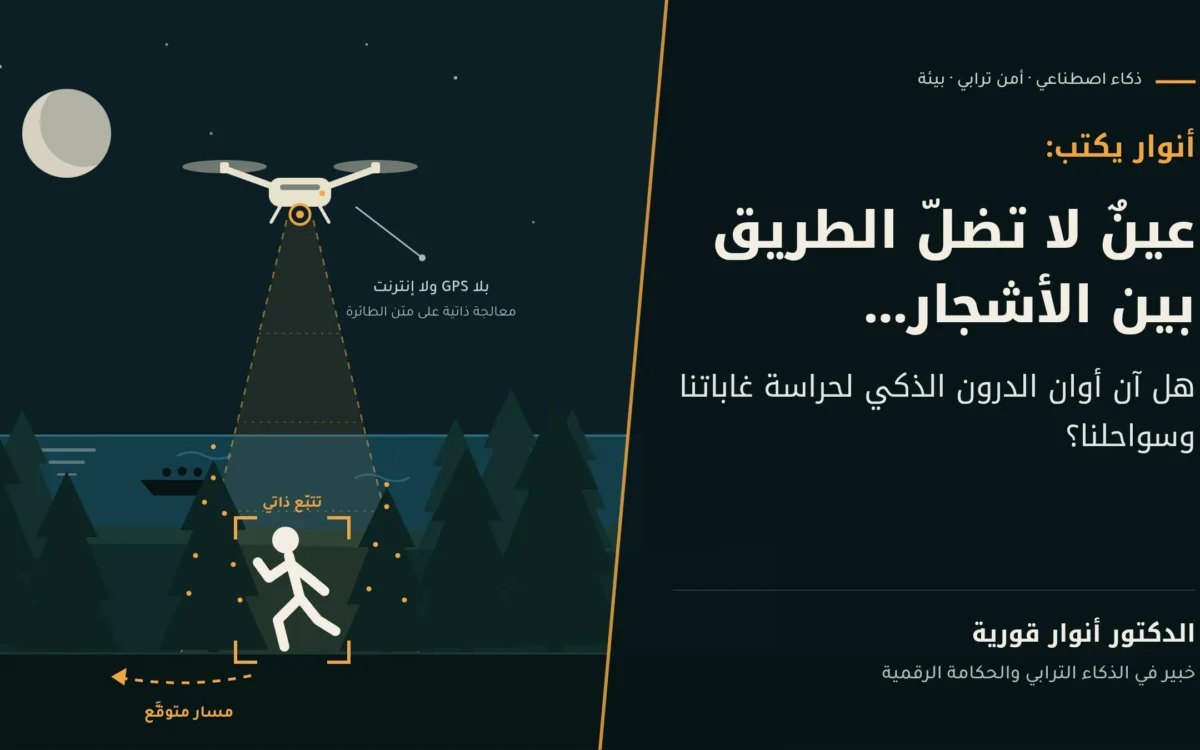 أنوار يكتب: عينٌ لا تضلّ الطريق بين الأشجار… هل آن أوان الدرون الذكي لحراسة غاباتنا وسواحلنا؟