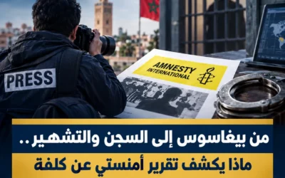 من بيغاسوس إلى السجن والتشهير.. ماذا يكشف تقرير أمنستي عن كلفة استهداف الصحفيين في المغرب؟ امنيستي 2 Lwsoptimized 400x250